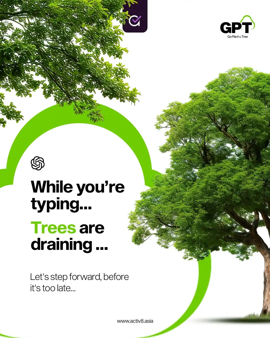 Image from Activ8 Asia: You prompt. You get answers fast. But behind the scenes, AI uses lots ...