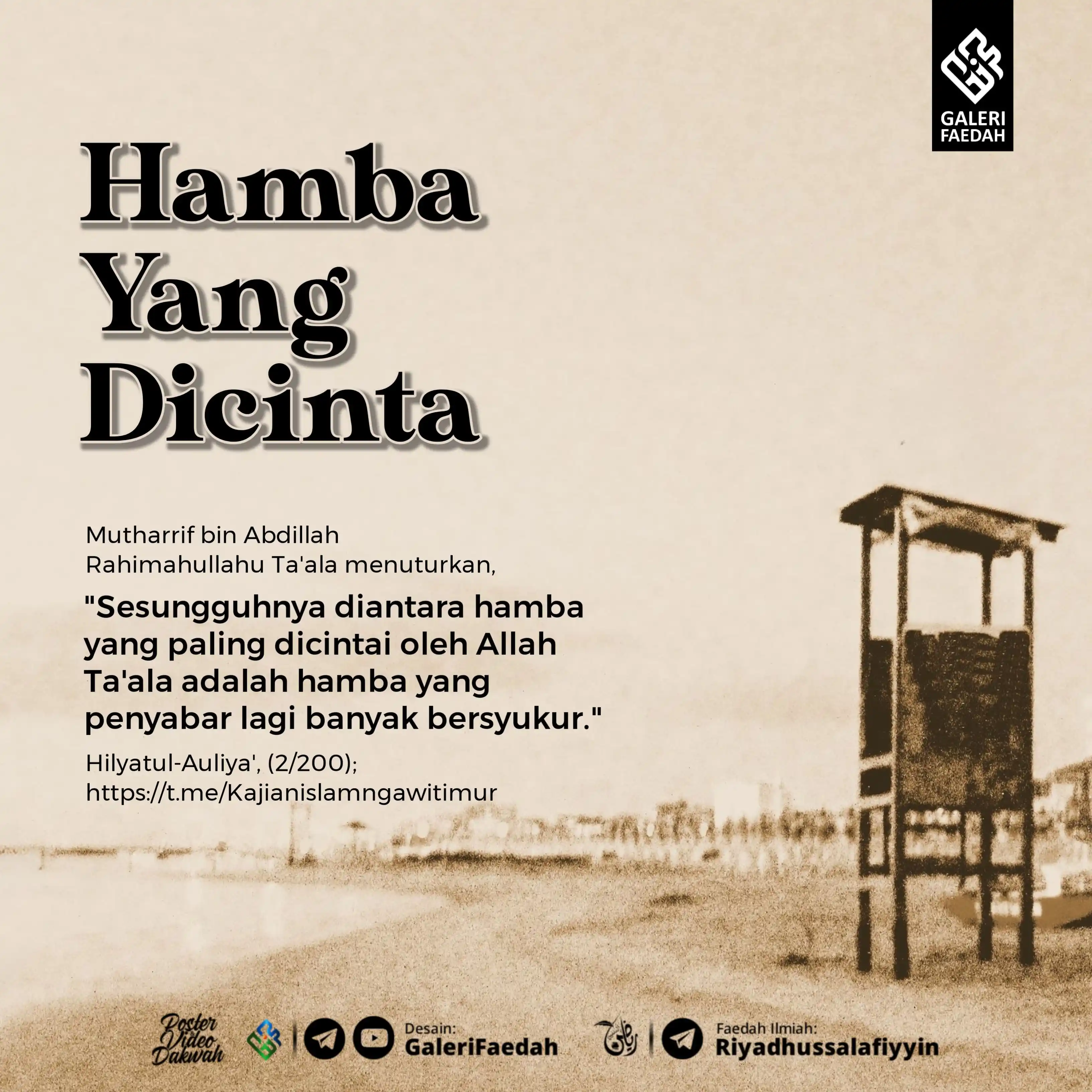 Image from Galerifaedah: *3.767. HAMBA YANG DICINTA* 🗓️ Jumat, 03 Zulhijah 1446 H / 30 Mei 20...