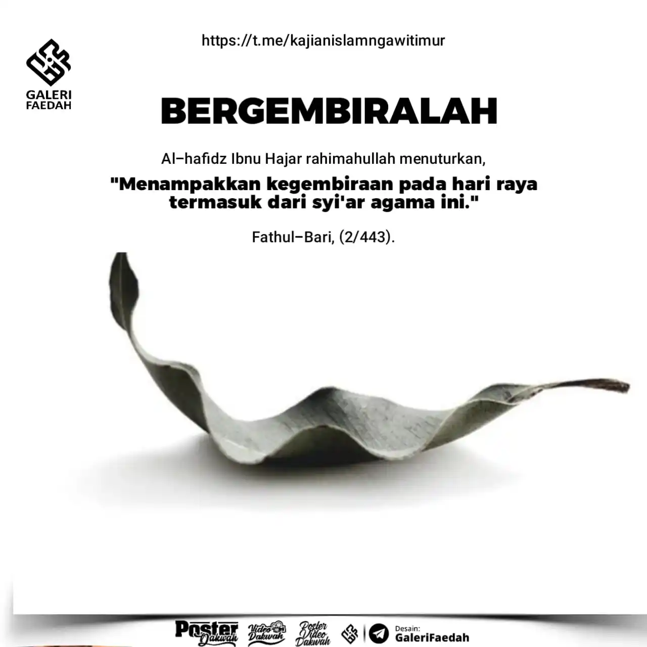 Image from Galerifaedah: *3.783. BERGEMBIRALAH* 🗓️ Senin, 13 Zulhijah 1446 H / 09 Juni 2025 M...