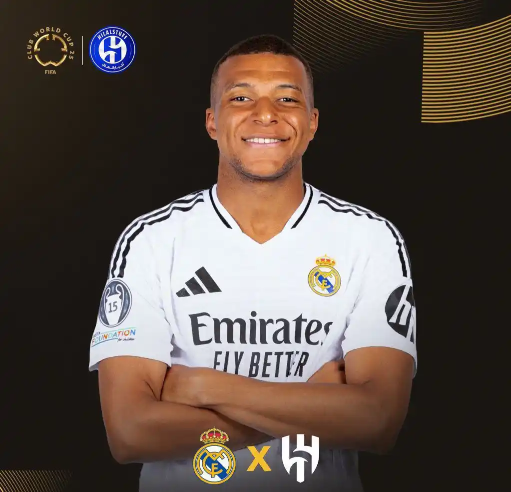 Image from بيان الهلال | ByanAlhilal: 🚨🚨🚨🚨🚨⚪️ عاجل — الآس:  ‏حتى الآن شكوك حول مشاركة مبابي أمام الهلال...