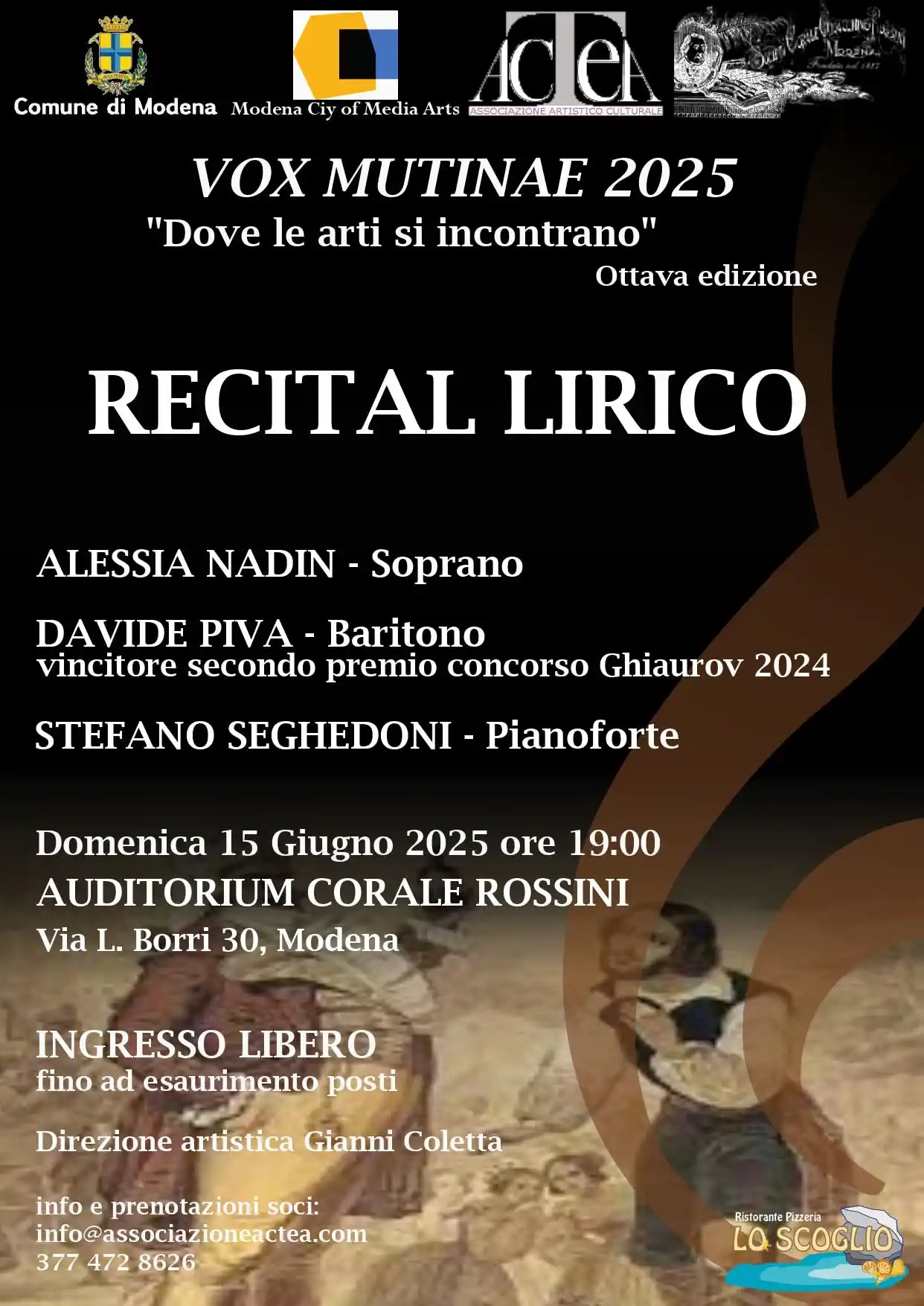 Image from Actea: Actea è lieta di invitarvi al prossimo evento della Rassegna VOX MUTIN...