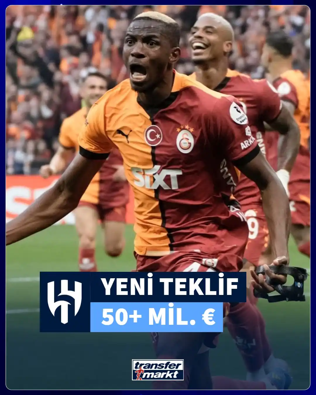 Image from Transfermarkt.com.tr: 🟡🔴 Al-Hilal, Victor Osimhen'e yıllık 50 mil. €'nun üzerinde yeni bi...