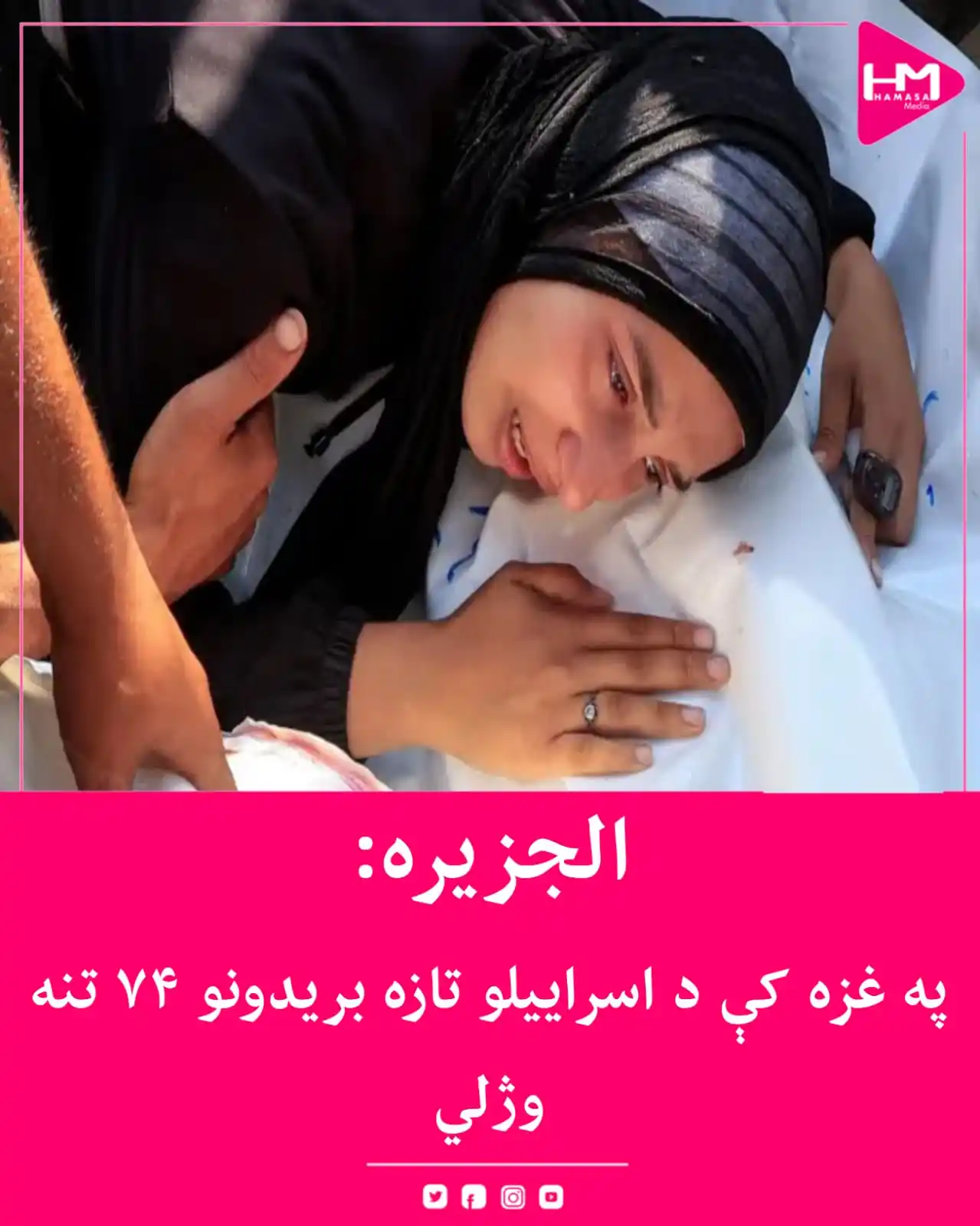 Image from Hamasa Media: الجزیرې د سیمهییزو سرچینو په حواله راپور ورکړی چې د سېشنبې په ورځ د ...