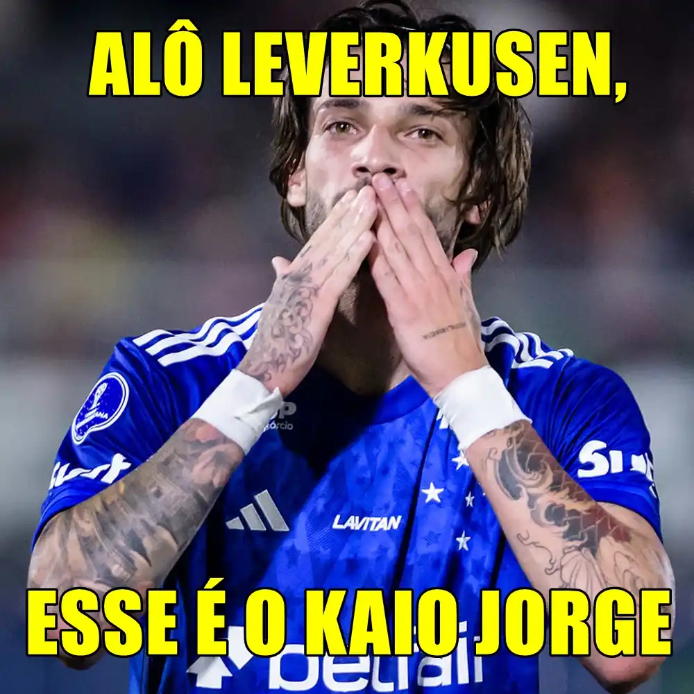 Image from Bolavip | Sou Cruzeiro: Alô Bayer Leverkusen, pode levar que esse é o Kaio Jorge....