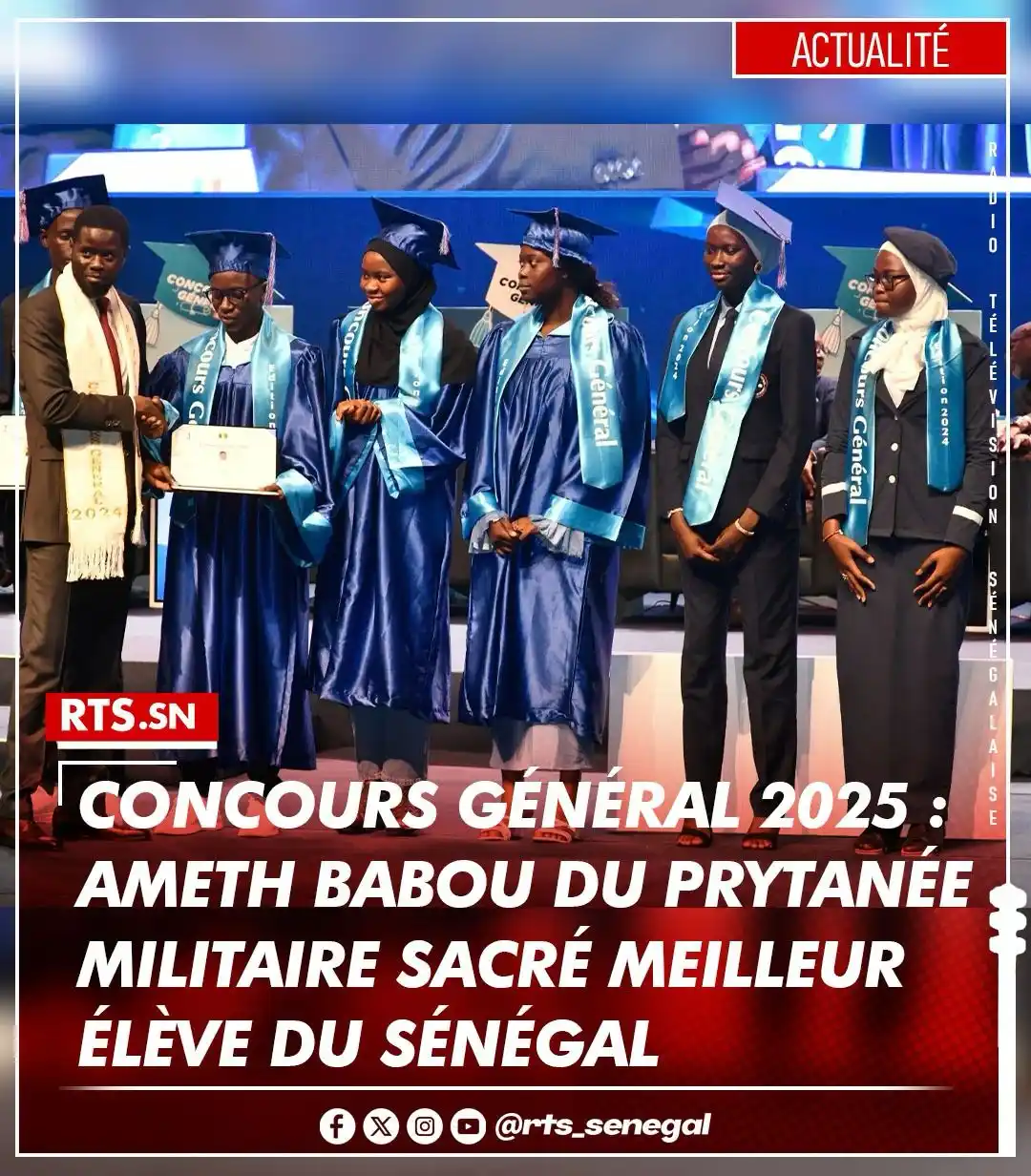 Image from RTS SENEGAL 🇸🇳🎙️📺: Ameth Babou du Prytanée Militaire de Saint-Louis est sacré meilleur él...