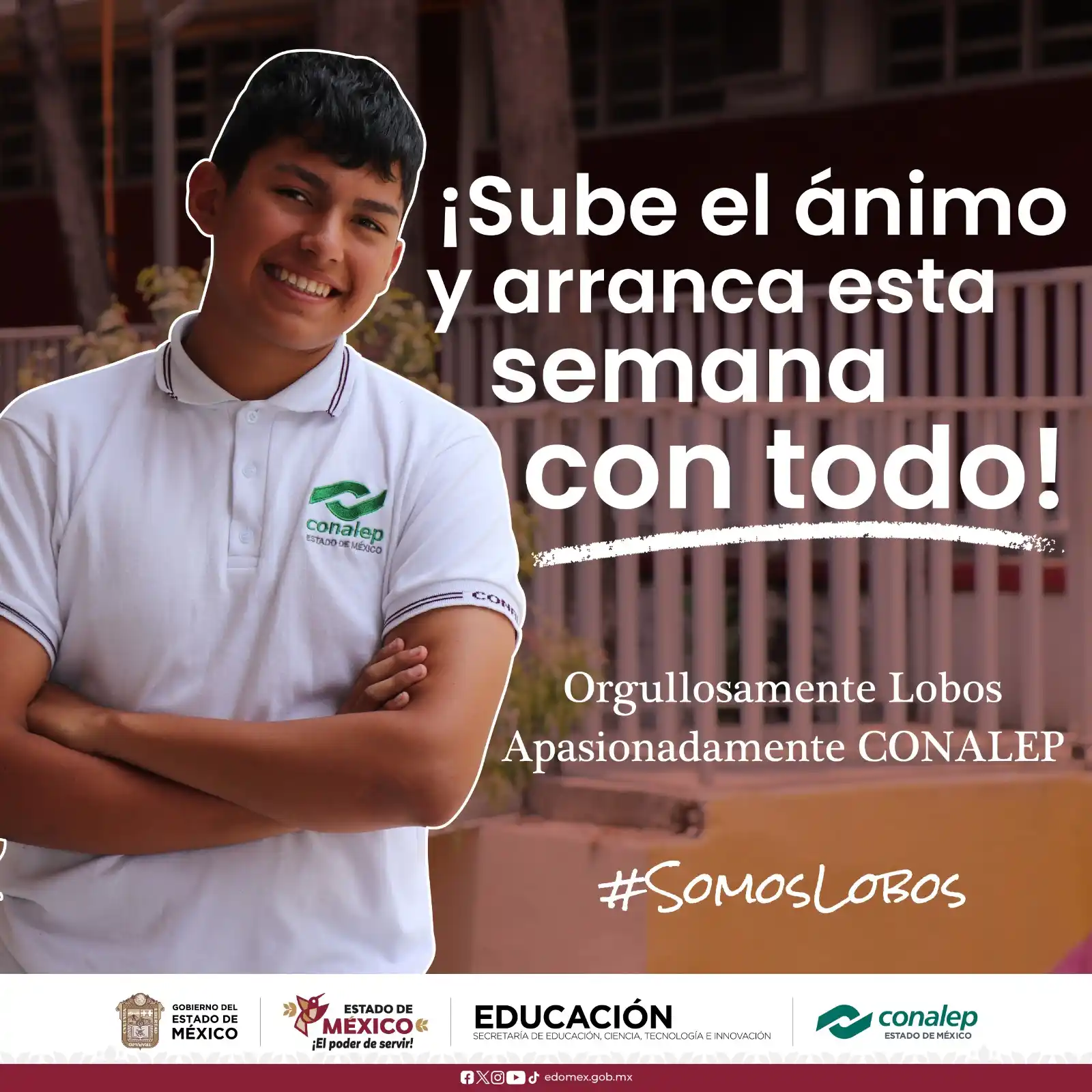 Image from CONALEP EDOMEX 🐺: ¡Arranca la semana con toda la actitud! 🐺🔥 Cada día es una nueva opo...