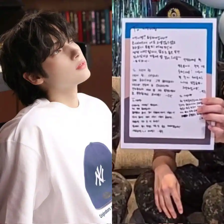 Image from MIMI_WORLD_FANSPAGE: *▫️Ayer Jimin y Jk mostraron en el live una pequeña carta 💌 que los m...