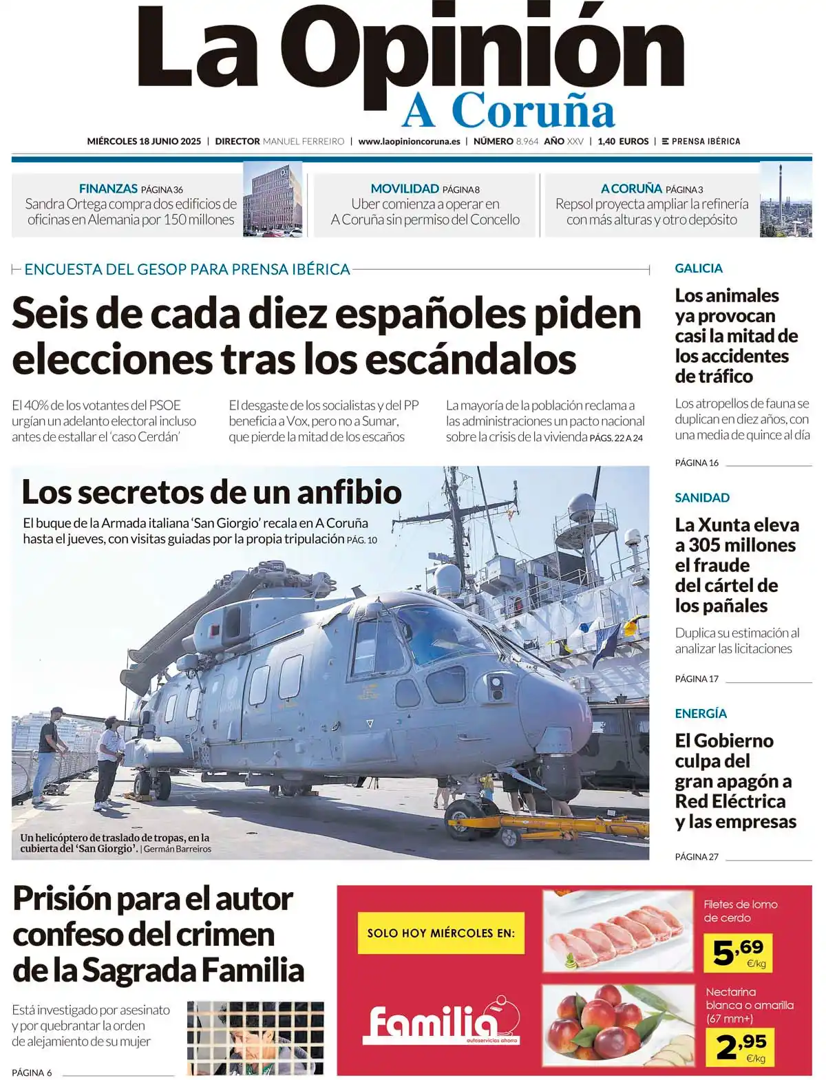 Image from LA OPINIÓN A CORUÑA: ¡Buenos días, A Coruña! Comenzamos el repaso de la actualidad informat...