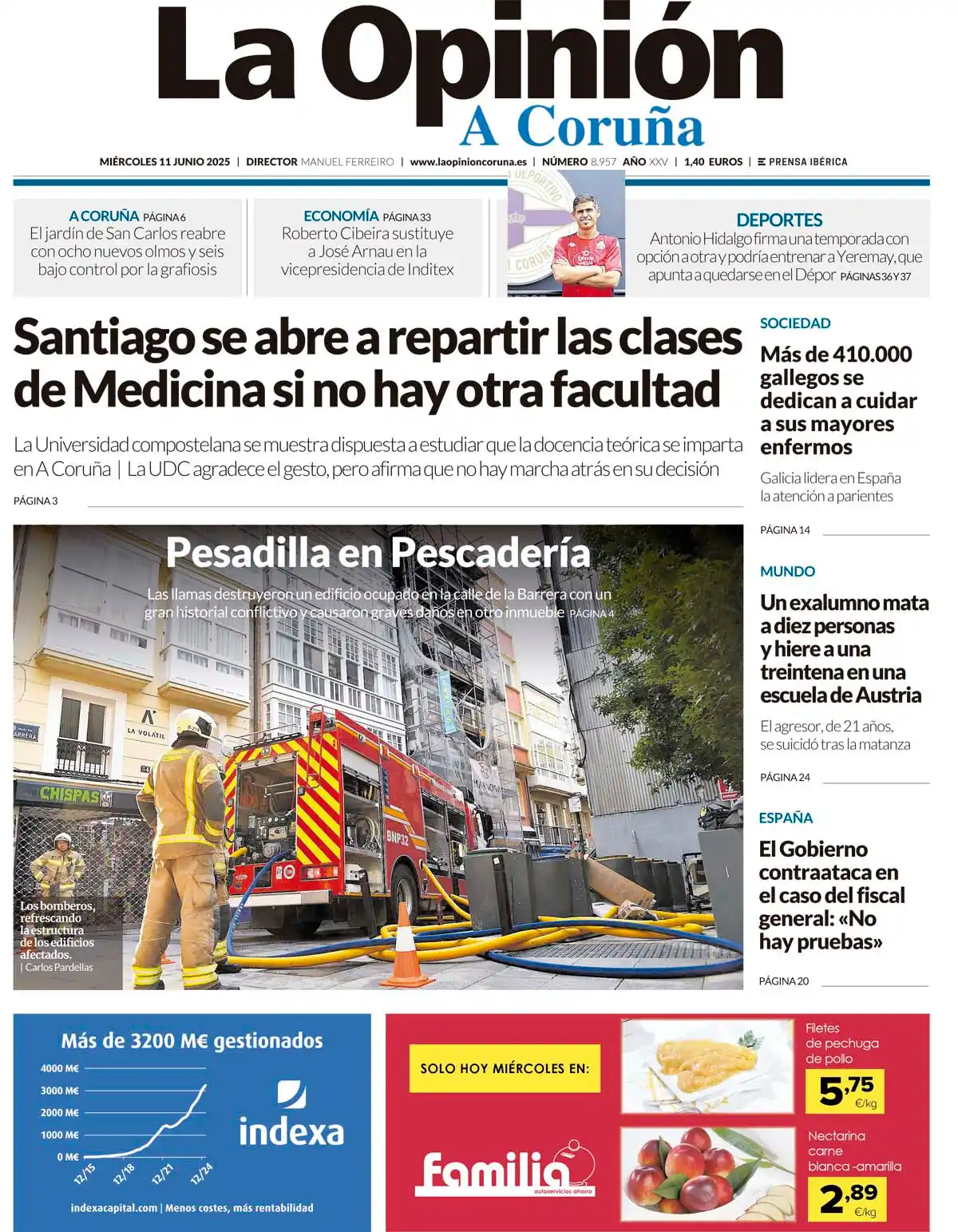 Image from LA OPINIÓN A CORUÑA: ¡Buenos días, A Coruña! Comenzamos este miércoles 11 de junio de 2025 ...