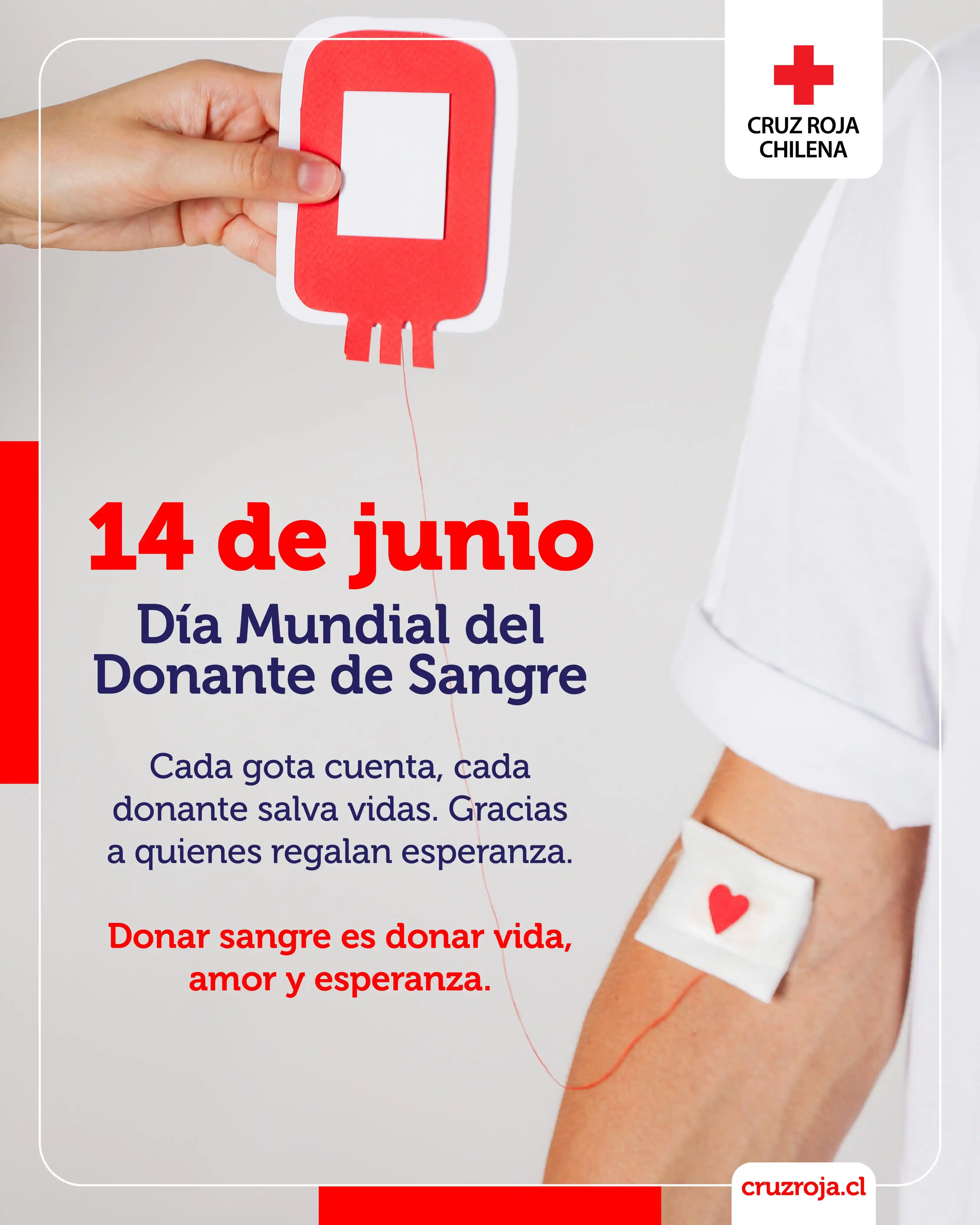 Image from Cruz Roja Chilena: ❤️🩹Cada gota de sangre que se dona es un acto de amor anónimo, un ge...