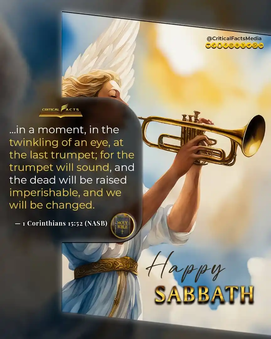 Image from Critical Facts Media: Christ is coming with clouds and with great glory. A multitude of shin...
