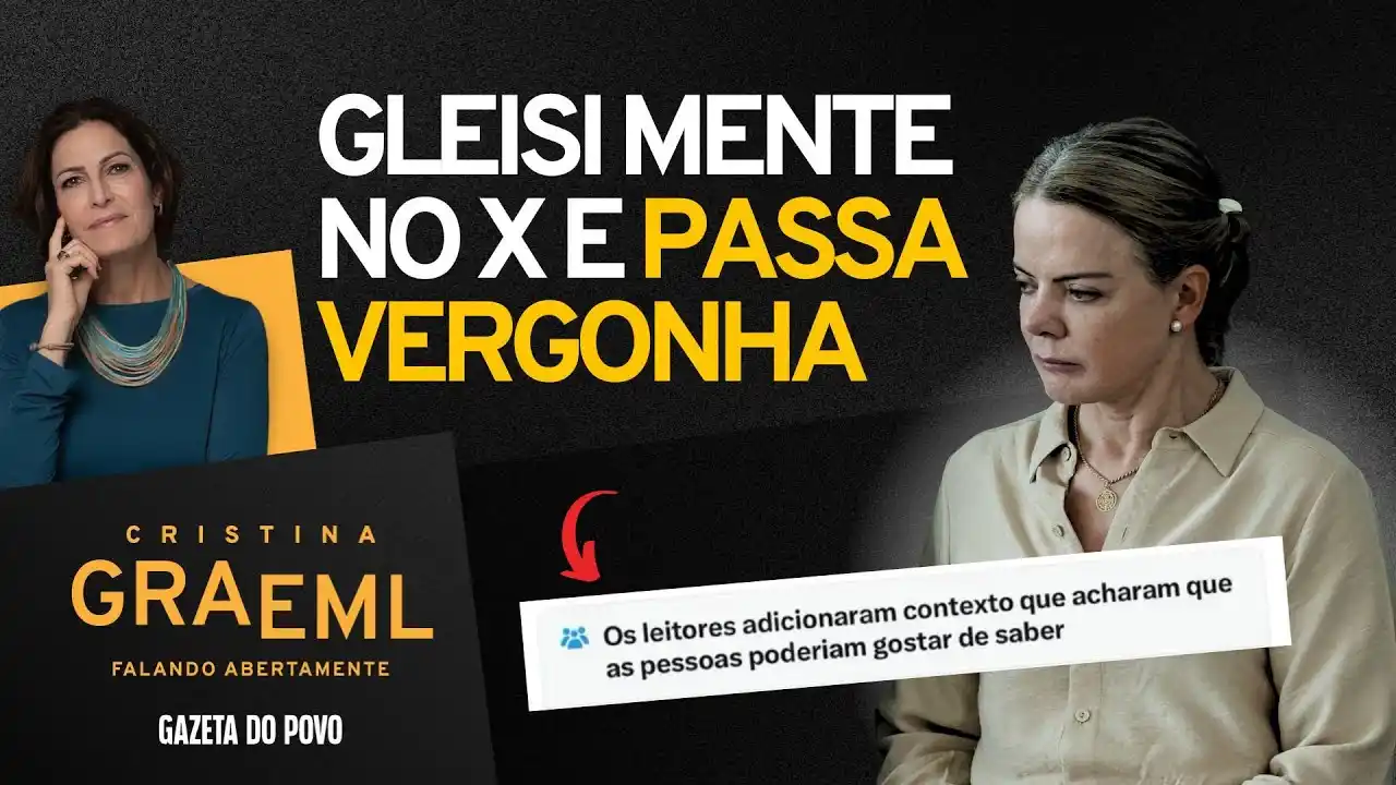 Image from Gazeta do Povo: *CRISTINA GRAEML*: Gleisi Hoffmann leva invertida ao mascarar verdade ...