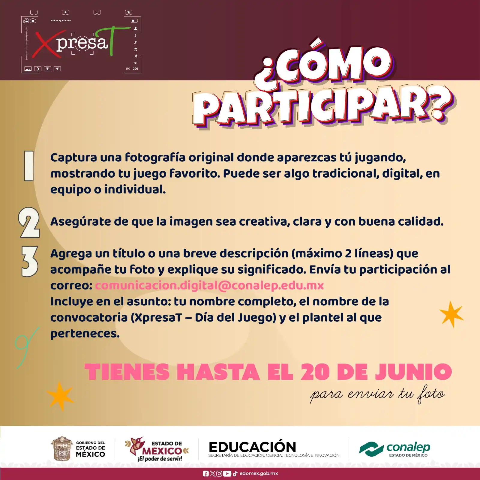 Image from CONALEP EDOMEX 🐺: 🧩🎮¡El juego también es arte y expresión! Muestra en una foto tu form...