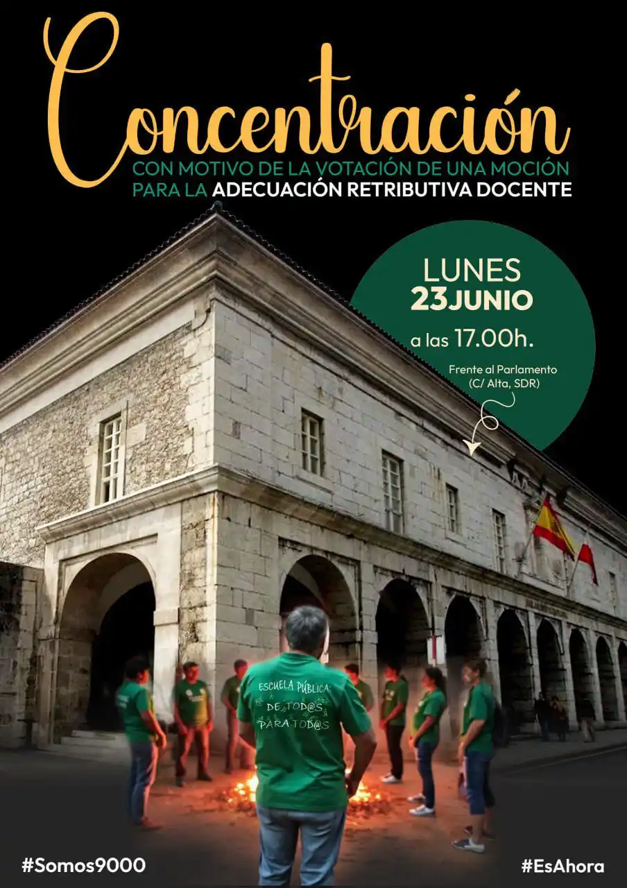 Image from CCOO Enseñanza Cantabria: 🔥 Este próximo lunes 23 de junio, antes de encender la hoguera, nos v...