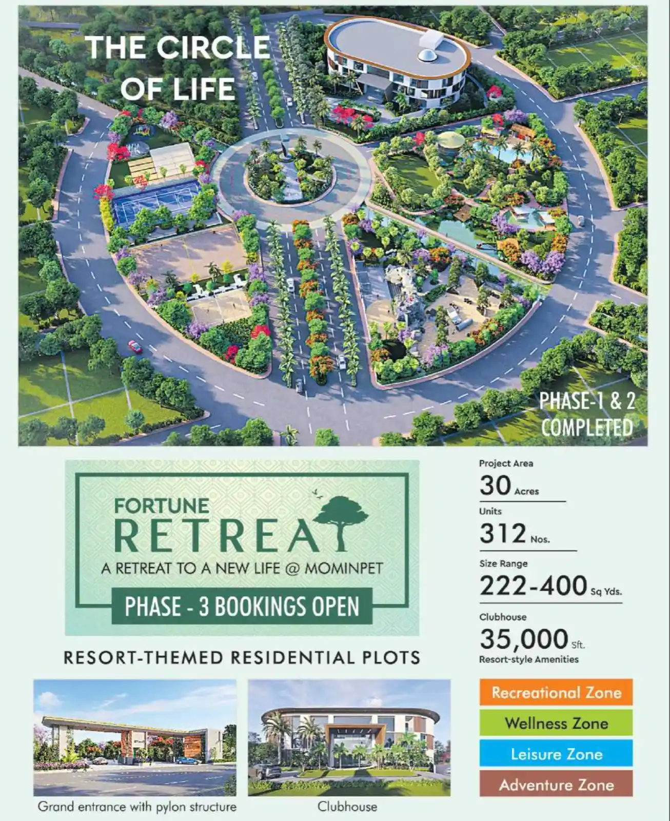 Image from SiriNava Estates Hyderabad: *Fortune Retreat phase 3 launching soon at Mominpet.*   With upcoming ...