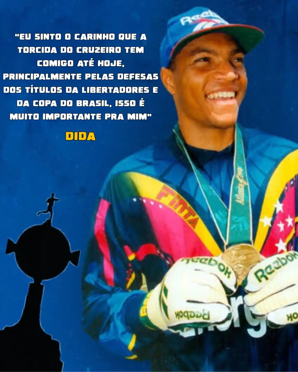 Image from Bolavip | Sou Cruzeiro: 🎙️Goleiro Dida fala sobre o Cruzeiro e conquista da Libertadores....