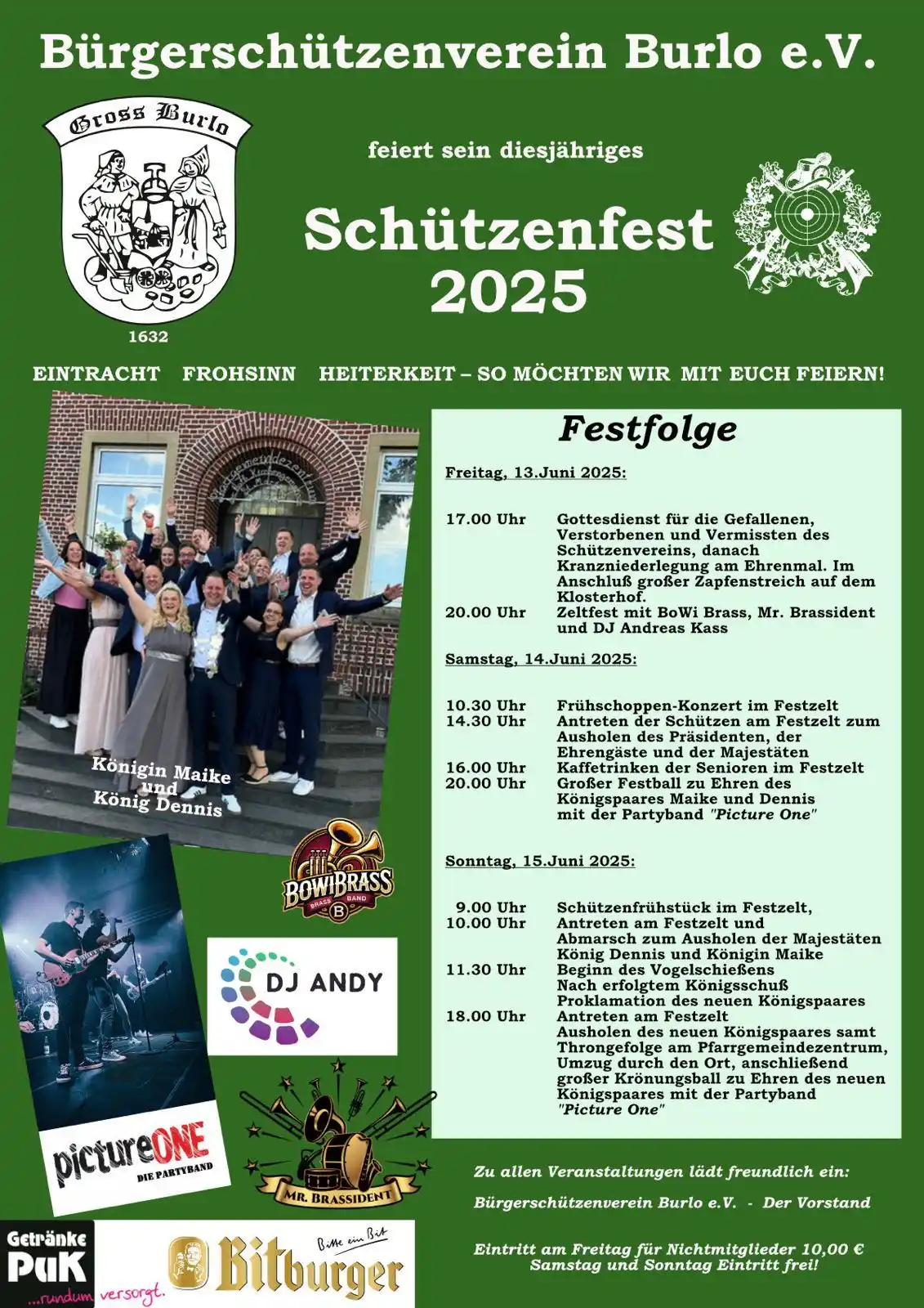 Image from Musikkapelle Burlo e.V.: *In 2 Stunden: Schützenfest Burlo* Natürlich auch wieder mit uns!...