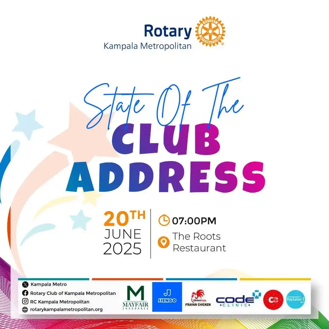 Image from Friends of the Rotary Club of Kampala Metropolitan : "In the tapestry of time, each step taken weaves the story of progress...