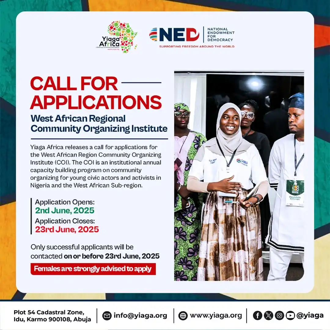 Image from Nigeria Network of NGOs: ๐๐'๐ ๐ฌ๐ผ๐๐ฟ ๐ง๐ถ๐บ๐ฒ - ๐๐ฎ๐น๐น ๐๐ผ๐ฟ ๐๐ฝ๐ฝ๐น๐ถ๐ฐ๐ฎ๐๐ถ๐ผ๐ป๐! ...