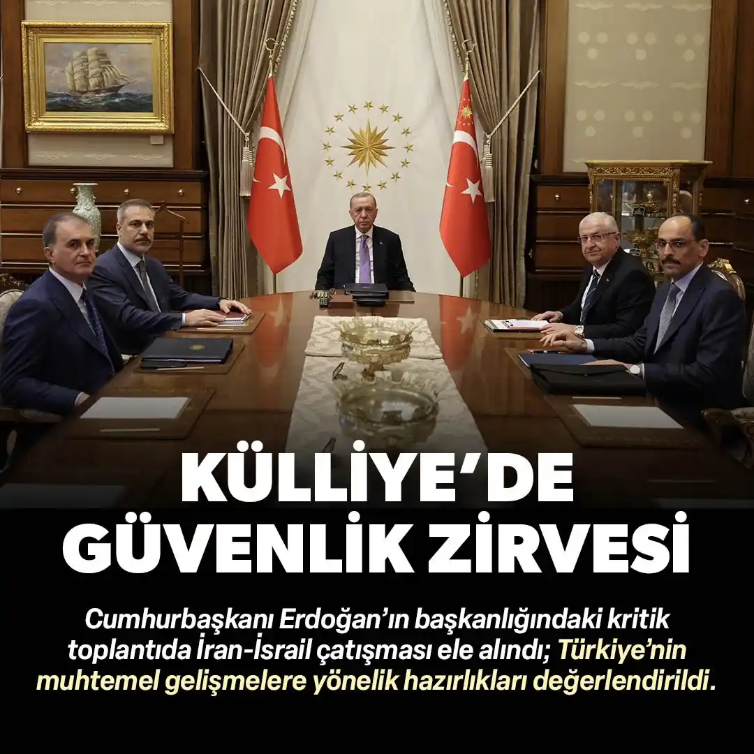 Image from Yeni Şafak: Külliye'de güvenlik zirvesi: Muhtemel gelişmelere yönelik hazırlıklar ...