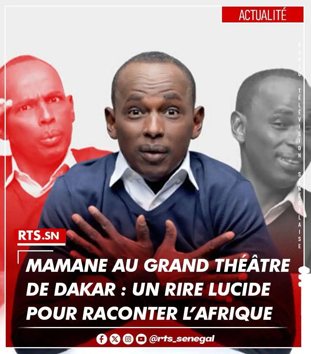 Image from RTS SENEGAL 🇸🇳🎙️📺: L’humoriste nigérien Mamane présente son spectacle « Histoire pas drôl...