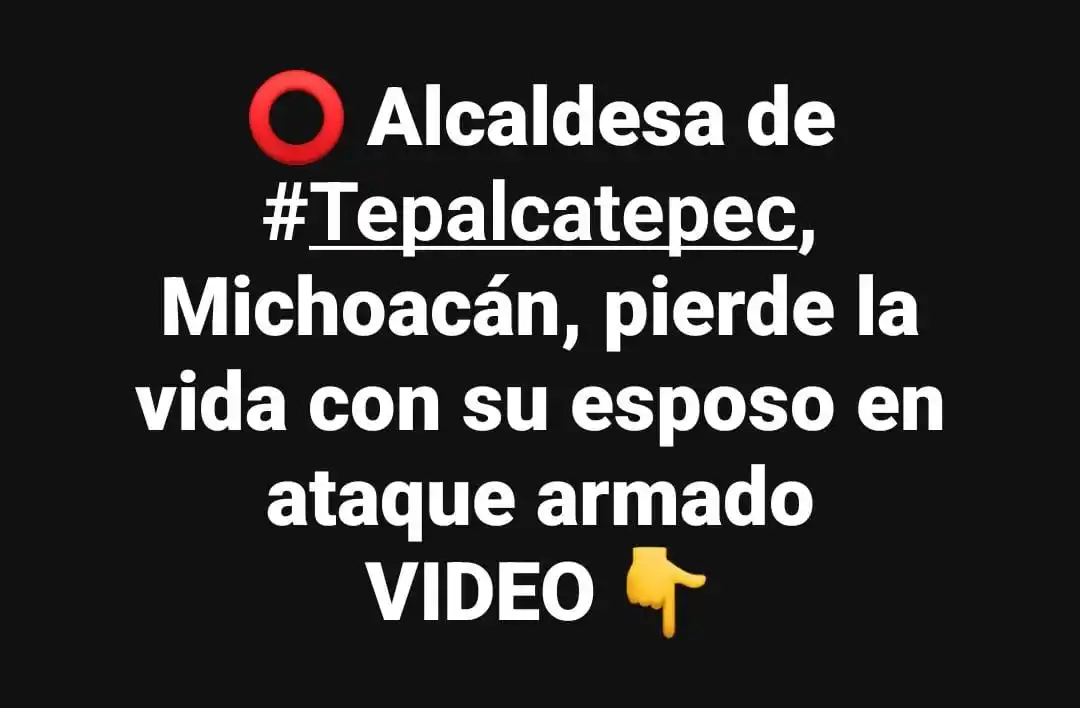 Image from Info Libre: 👉🏻 La mañana de hoy martes 17 de junio, la alcaldesa de Tepalcatepec...