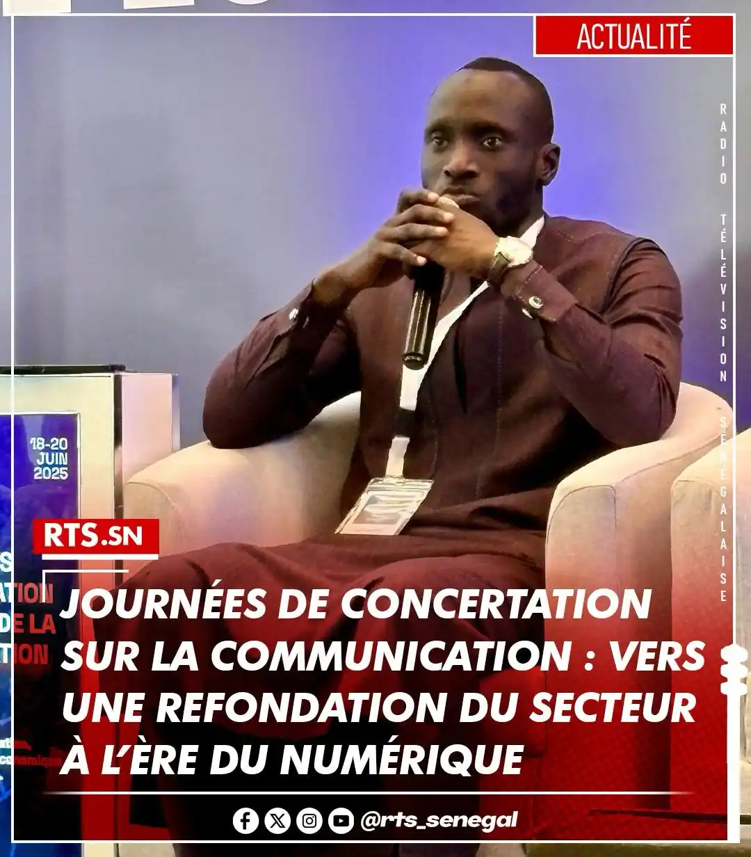 Image from RTS SENEGAL 🇸🇳🎙️📺: Le directeur de la communication a souligné que le secteur est aujourd...
