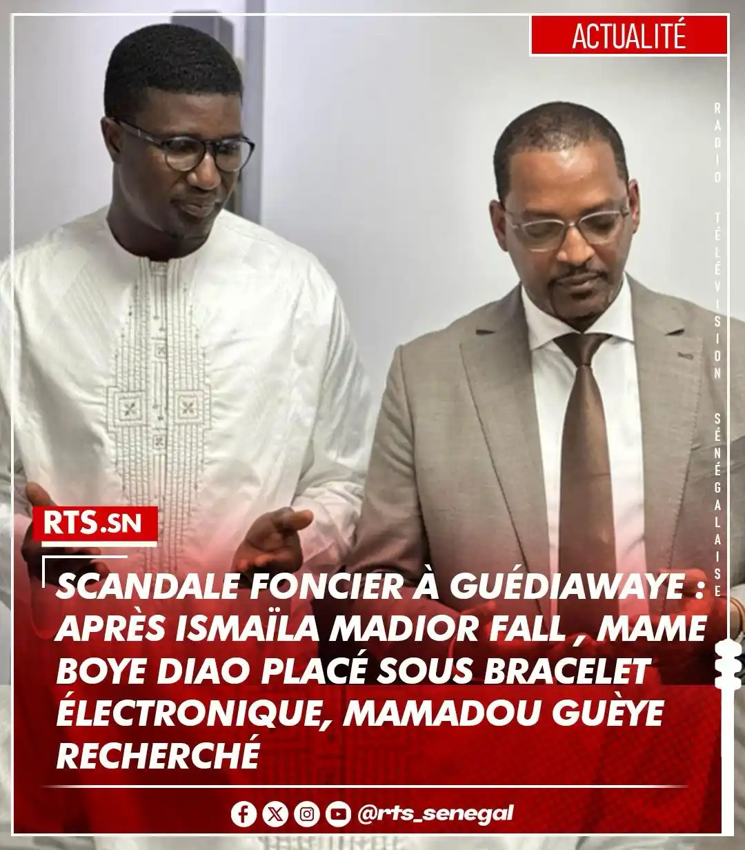 Image from RTS SENEGAL 🇸🇳🎙️📺: Le dossier du scandale foncier du Palais de Justice de Pikine-Guédiawa...