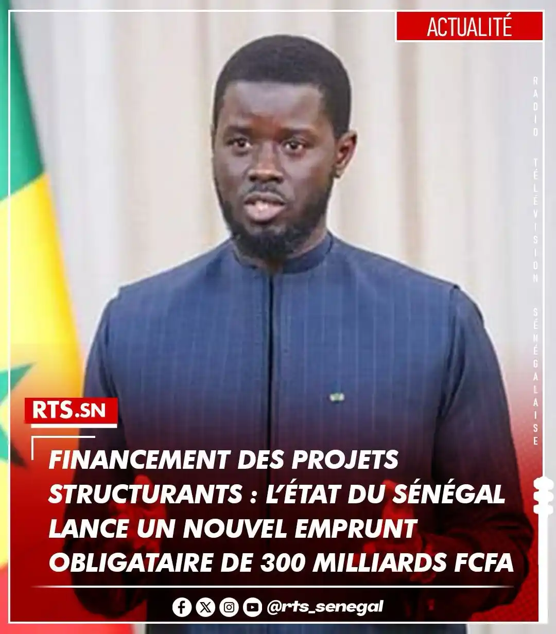 Image from RTS SENEGAL 🇸🇳🎙️📺: Le Sénégal lance le 19 juin un emprunt obligataire APE de 300 milliard...