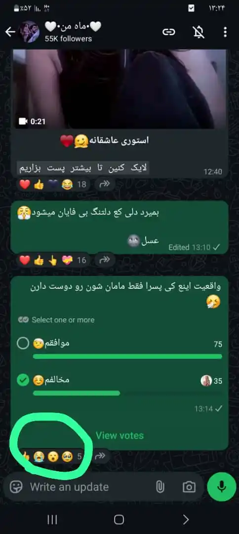 Image from 🤍•ماه من•🤍: من کی مزاق کدم حال احساساتی نشو😒 حال چی فرق میکنه مادر شدی باز پسرت ...