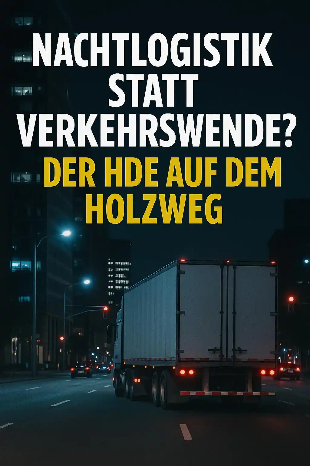 Image from Holger Honings: 🔊 Nachtlogistik statt Verkehrswende? Der HDE auf dem Holzweg. Der Ha...