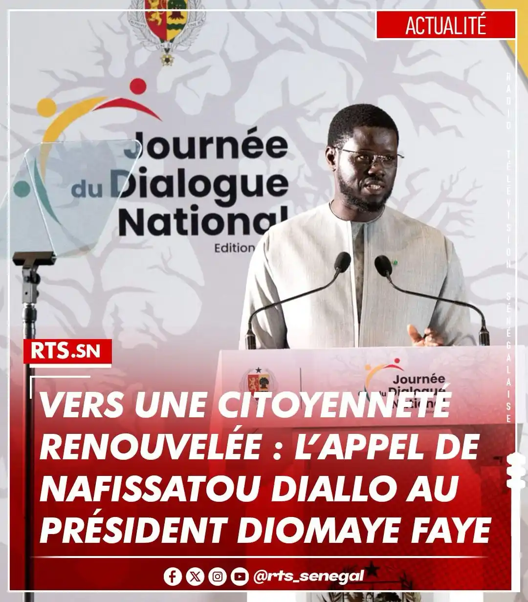 Image from RTS SENEGAL 🇸🇳🎙️📺: Nafissatou Diallo du PDS appelle à renforcer les libertés publiques, d...