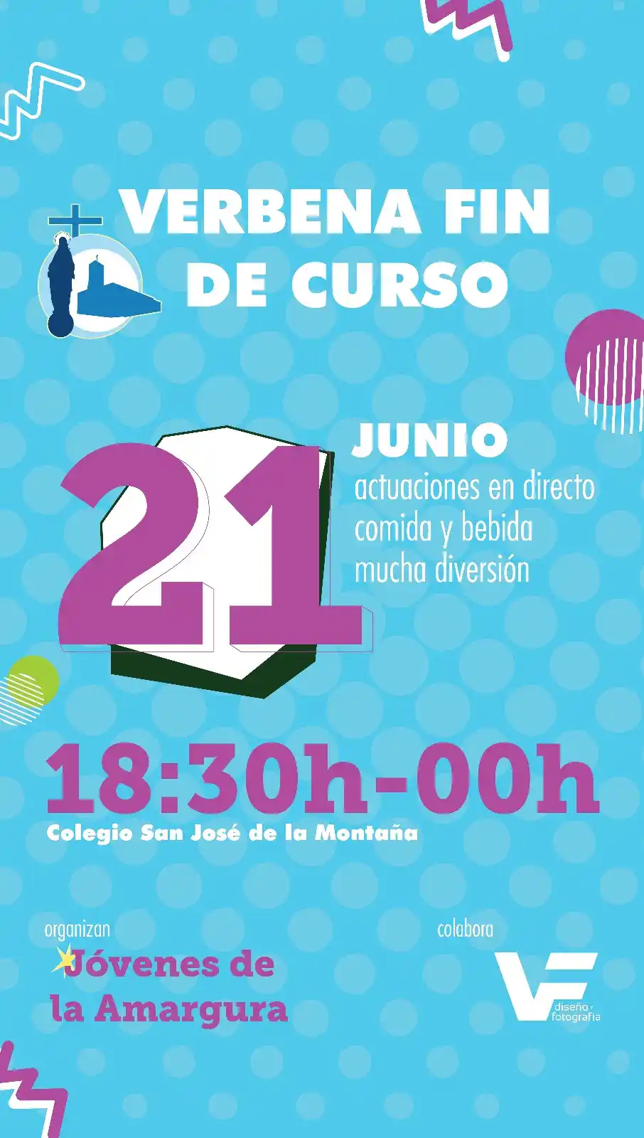 Image from Parroquia Santa María de la Amargura: ¡No te pierdas nuestra Verbena de Fin de Curso! 🥳 Este sábado, 21 de ...
