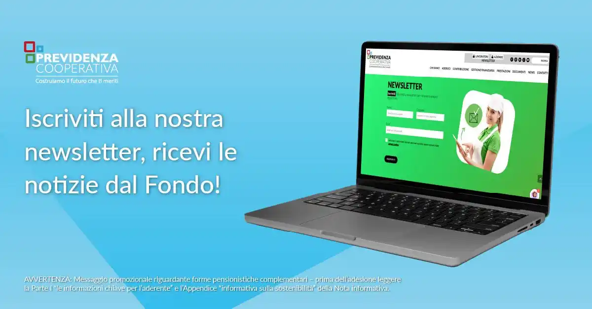 Image from Previdenza Cooperativa: Non hai ancora fatto l'iscrizione alla newsletter ufficiale di Previde...