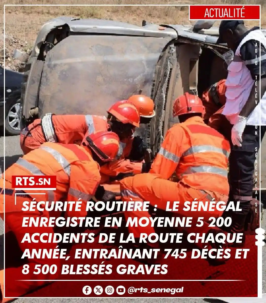 Image from RTS SENEGAL 🇸🇳🎙️📺: Pour Atoumane Sy, l’origine des accidents est largement imputable à de...
