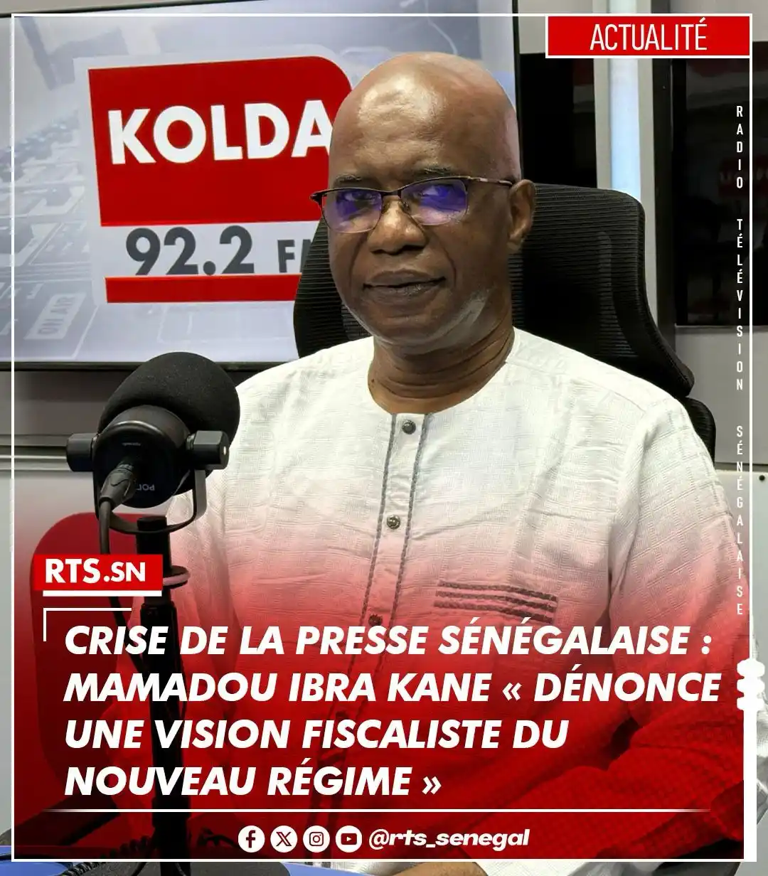 Image from RTS SENEGAL 🇸🇳🎙️📺: Pour le président du CDEPS, la situation s’est aggravée avec l’arrivée...
