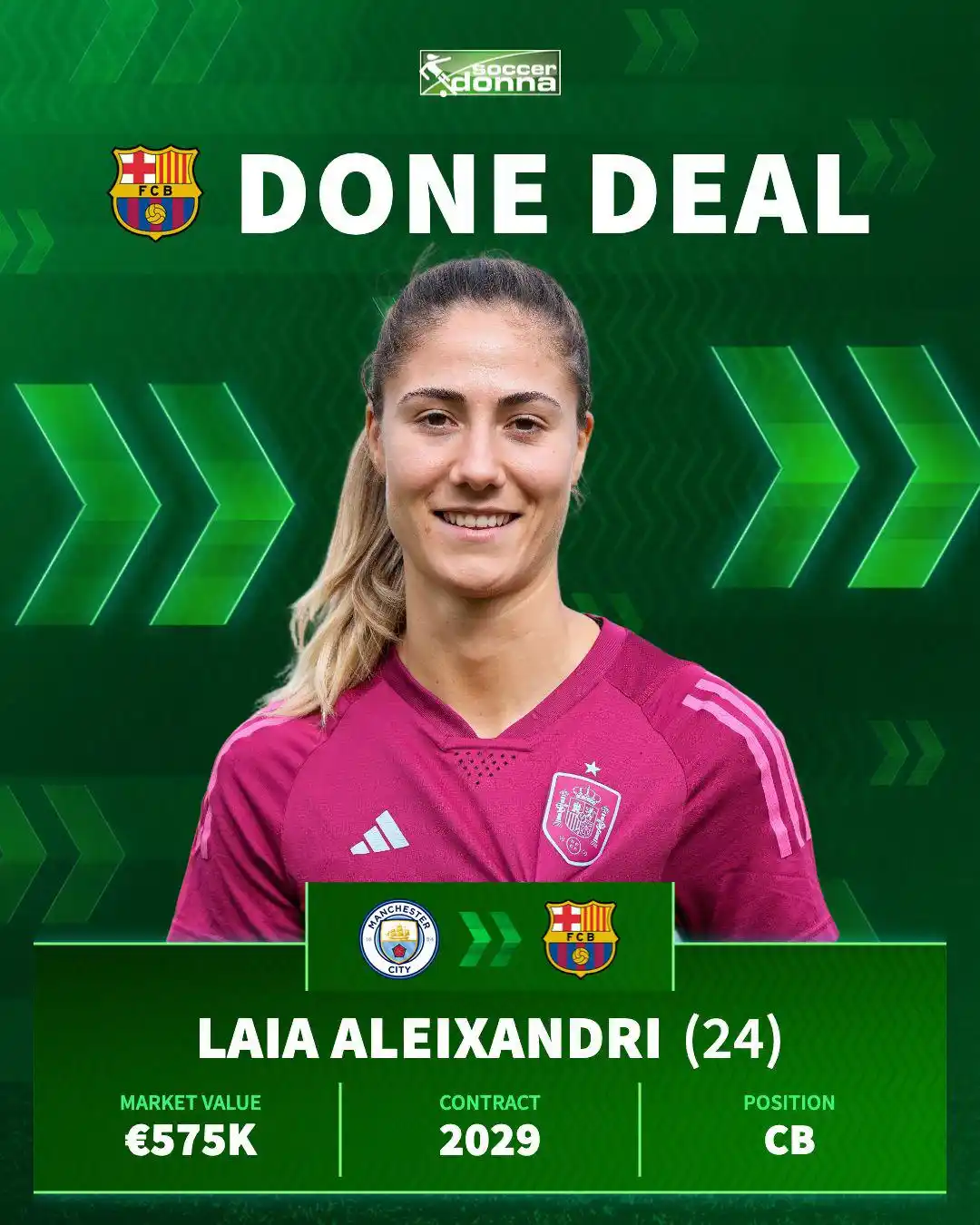 Image from Soccerdonna.de: 😍Rückkehr nach acht Jahren! Die spanische Nationalspielerin🇪🇸 Laia ...