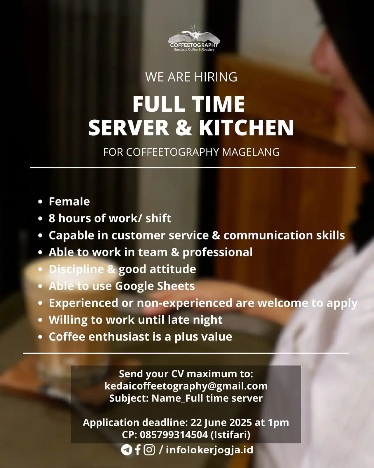 Image from Info Loker Magelang (Official): Server & Kitchen - Magelang...