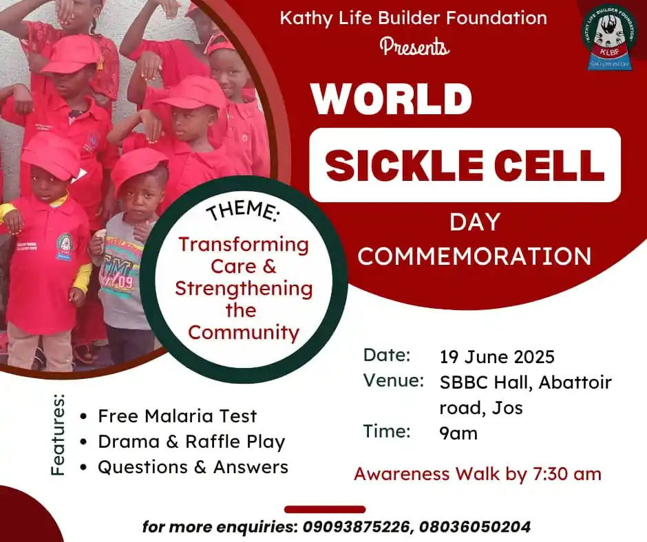 Image from Nigeria Network of NGOs: Sickle cell, as we all know, is a genetic blood disorder that affects ...