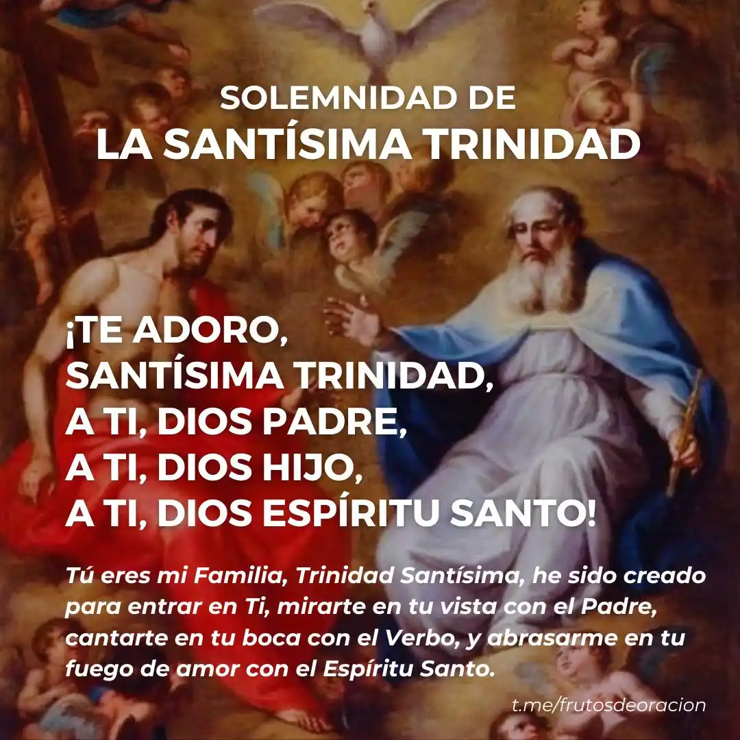 Image from DIOS ES PARA TODOS: *SOLEMNIDAD DE LA SANTÍSIMA TRINIDAD* 🙏🙏🙏 *¡Gloria al Padre, glor...