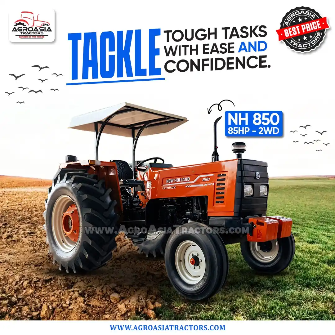 Image from AgroAsia Tractors: Tackle tough tasks with ease and confidence! The New Holland NH 850 (8...
