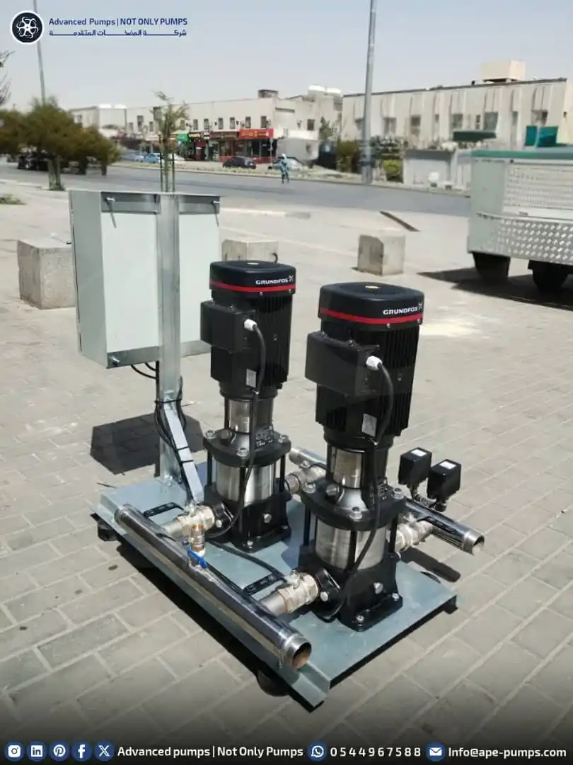 Image from Advanced pumps | Not Only Pumps: 📌 تم تجميع وتوريد نظام Boosters لمشروع في الرياض، بالتعاون مع Grundfo...