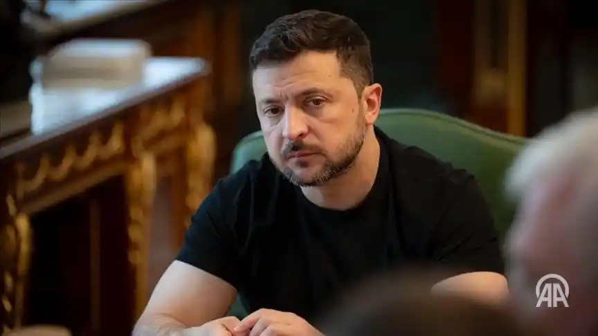 Image from Anadolu English: Ukrainian President Volodymyr Zelenskyy said G7 leaders support US Pre...