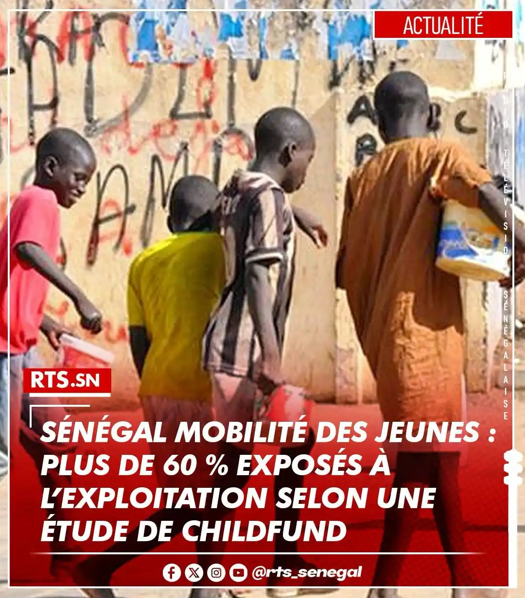 Image from RTS SENEGAL 🇸🇳🎙️📺: Une récente étude menée par l’organisation ChildFund dresse un constat...