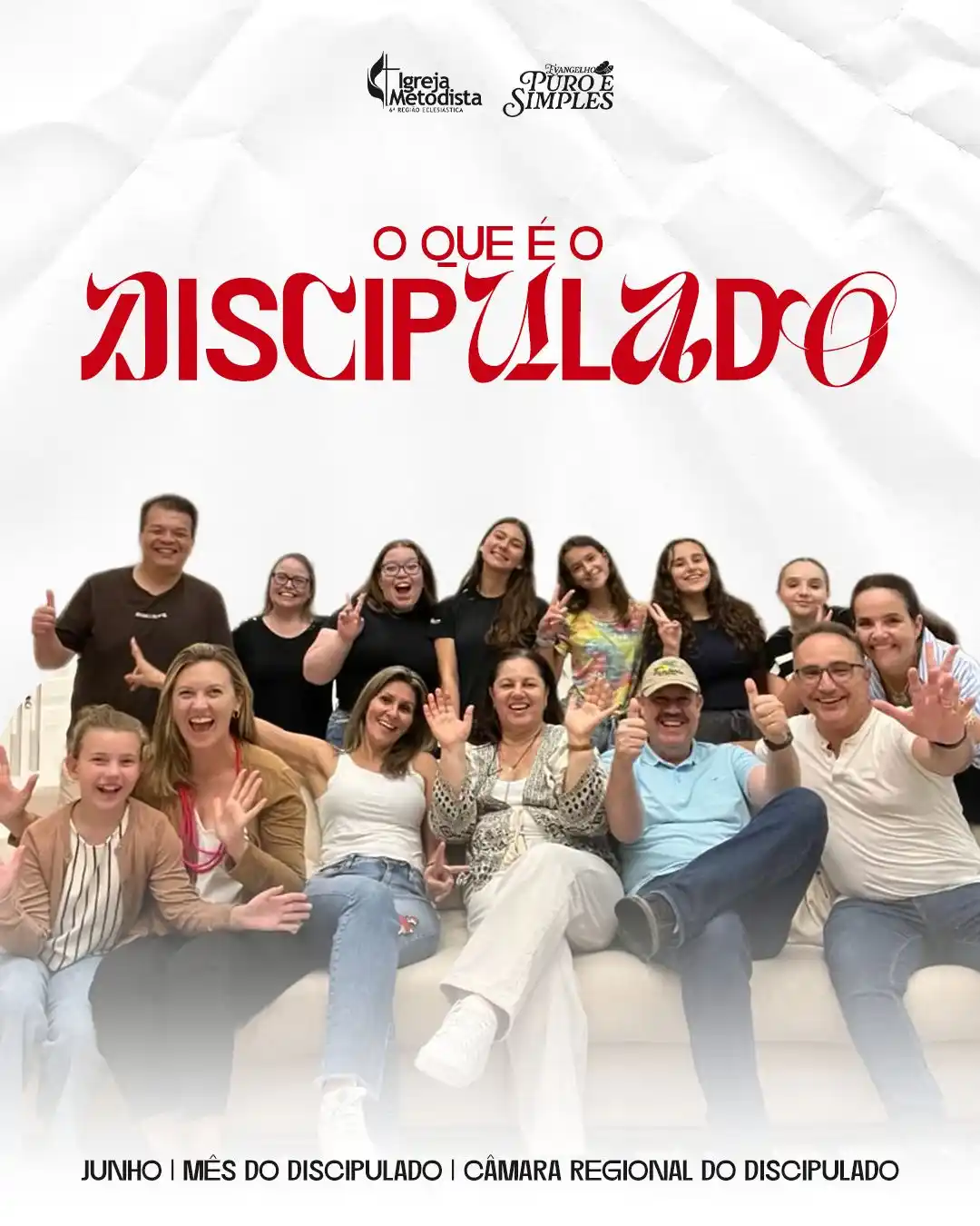 Image from Metodista | Sexta Região : *Vamos falar sobre discipulado?* Você sabia que no mês de Junho celeb...