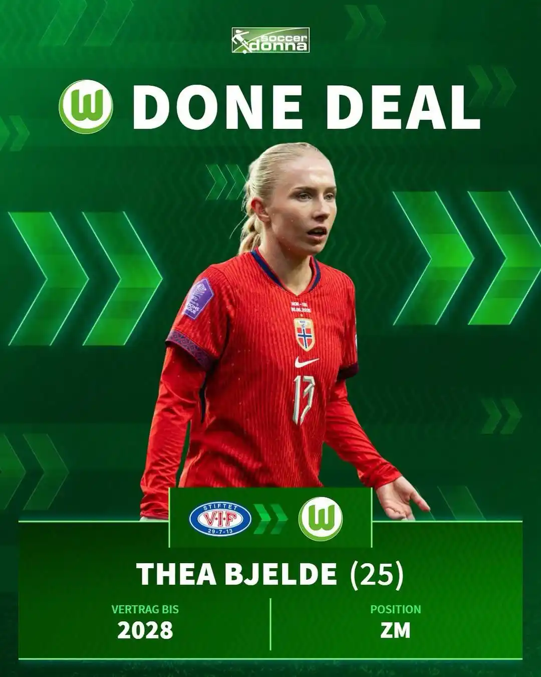 Image from Soccerdonna.de: *🐺 Verstärkung fürs Wolfsrudel!* Der VfL Wolfsburg sichert sich die n...