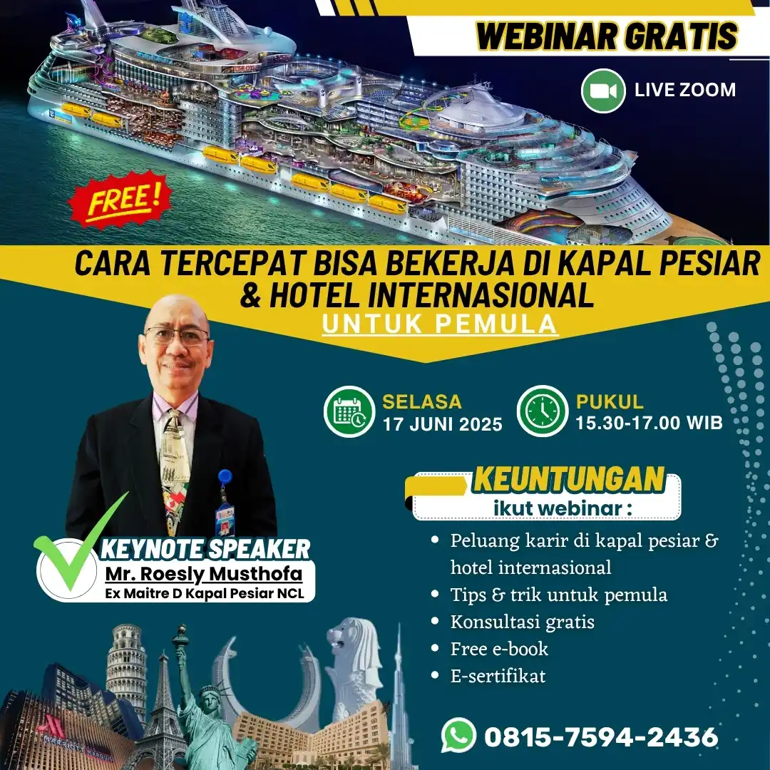 Image from Adam Mulia International: Webinar Gratis Bersertifikat Cara tercepat bisa bekerja di kapal pesia...