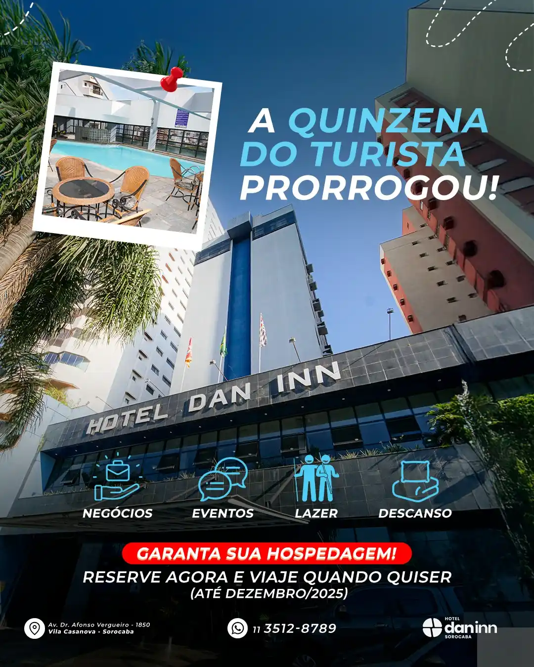 Image from Dan Inn Sorocaba: 🛎️ A oportunidade perfeita para garantir sua hospedagem com vantagens...