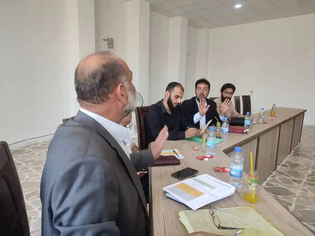 Image from محافظة ريف دمشق: اجتماع إدارة منطقة قدسيا ممثلة بنائب مسؤول المنطقة الأستاذ بلال عميري،...