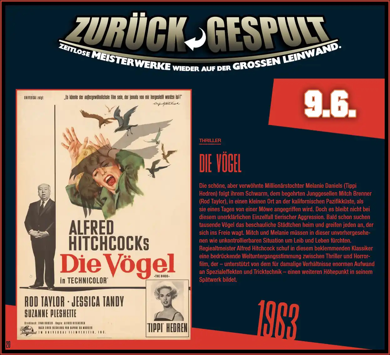 Image from Kino Schaumburg: Am Montag 9.Juni, der erste Film in unserer neuen Reihe: ZURÜCK-GESPUL...